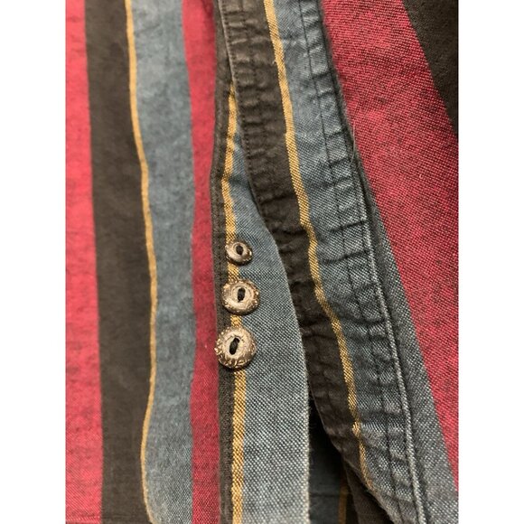 Vintage Eddie Bauer Striped Button Up Flannel Made In USA Workwear Men’s XL - Picture 8 of 10